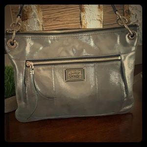 Coach vintage metallic  handbag!